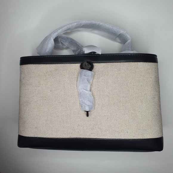 Rebecca Minkoff Megan Surplus Cotton & Hemp Canvas Top Handle Bag NWT - Picture 10 of 15